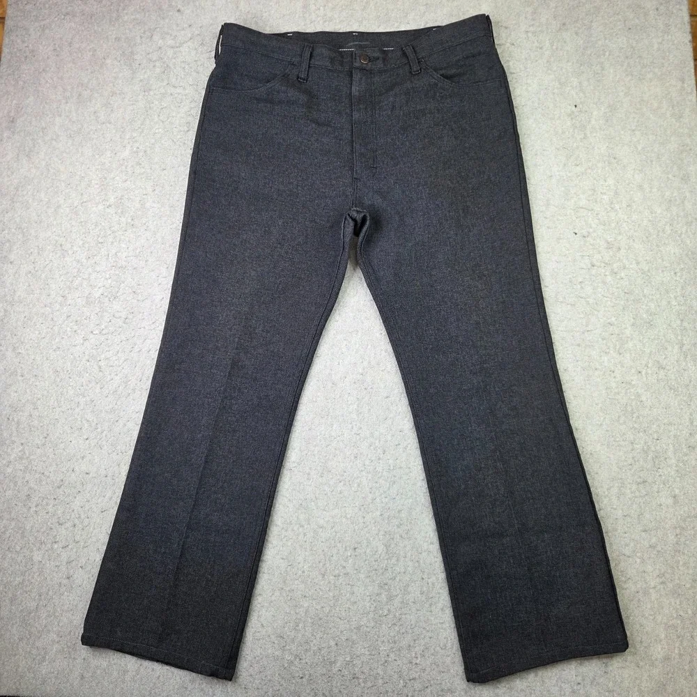 Wrangler Wrancher Pants Mens 38x30 B2HK Gray Western Career Retro Cowboy Vintage